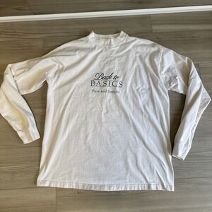 Vintage Fruit Of The Loom Supercotton Back To Basics Long‎ Sleeve Turtleneck XL